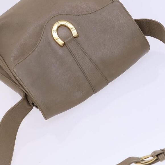 GUCCI Shoulder Bag Leather Beige Gold 001 2113 001 2113 - Picture 6 of 13